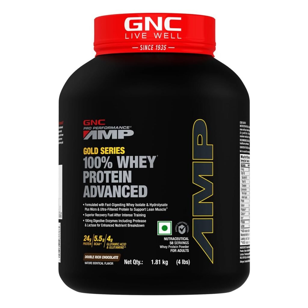 GNC AMP Gold Series Whey Protein Advanced | 4 lbs